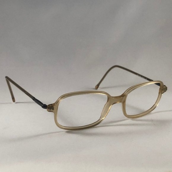 Vintage Giorgio Armani 387 083 Eyeglass Frame Clear Square Retro 51-18-140 Italy - Picture 1 of 11